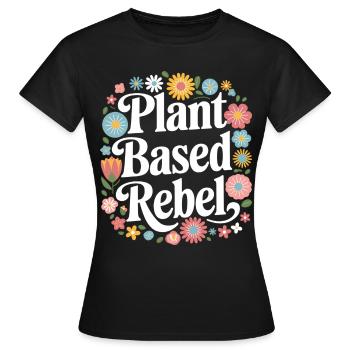 Végétarien Végétalien Végétarien Végétarien - T-shirt Femme - noir - Devant - AI Model Female 172 dark (172cm)