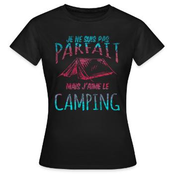 je ne suis pas parfait - T-shirt Femme - noir - Devant - AI Model Female 172 dark (172cm)