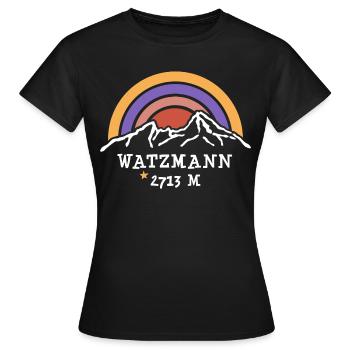 Watzmann Crossing Berchtesgaden Alpinisme - T-shirt Femme - noir - Devant - AI Model Female 172 dark (172cm)