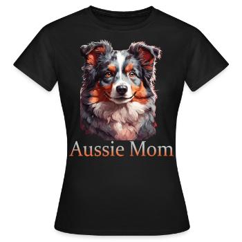 Aussie Mom - Women's T-Shirt - black - Front - AI Model Female 172 dark (172cm)