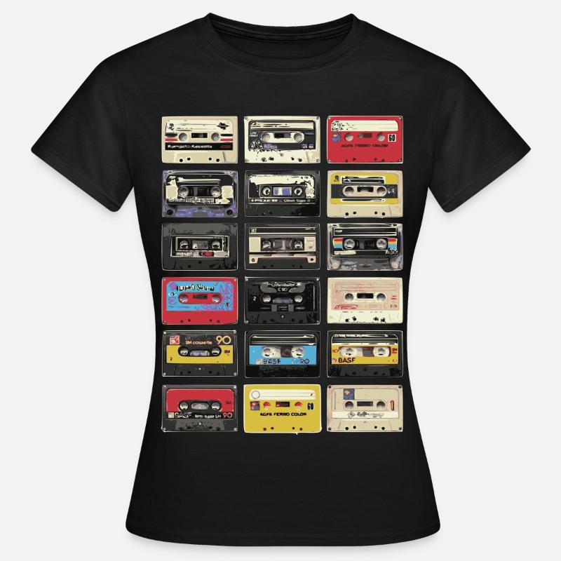 Retro cassettes - Women's T-Shirt - black
