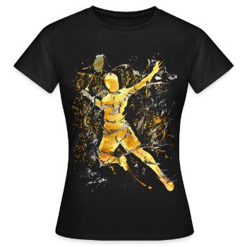 Badminton - Smash - Badminton - T-shirt Femme - noir - Devant - AI Model Female 172 dark (172cm)