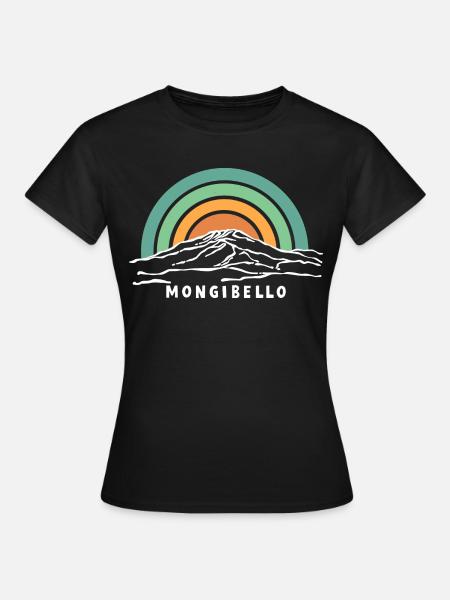 Etna Mongibello Ätna Berg Sizilien Vulkan Souvenir - Frauen T-Shirt - Schwarz