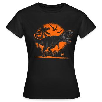 Jurassic World Indominus Rex Brüllt - Frauen T-Shirt - Schwarz - Vorne - AI Model Female 172 dark (172cm)
