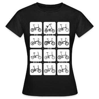 COUCHER OU NE PAS PLIER (inverser) - T-shirt Femme - noir - Devant - AI Model Female 172 dark (172cm)