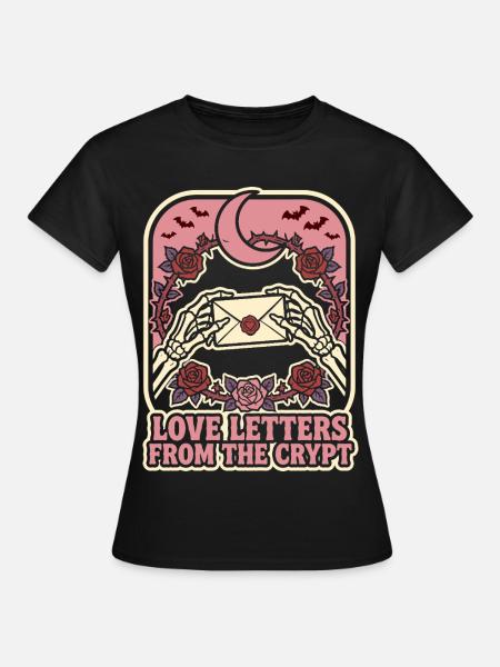 Love Letters From The Crypt - Frauen T-Shirt - Schwarz