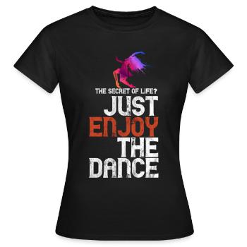 Dancer dancing music Disco Disco Dancefloor Dance - Women's T-Shirt - black - Front - AI Model Female 172 dark (172cm)