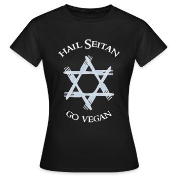 HEIL SEITAN - Women's T-Shirt - black - Front - AI Model Female 172 dark (172cm)
