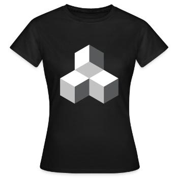 Optical Ilusion - Women's T-Shirt - black - Front - AI Model Female 172 dark (172cm)