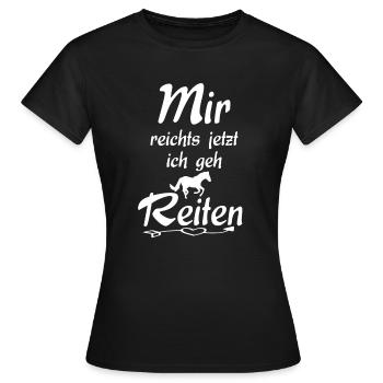 I'm ready to ride now - Women's T-Shirt - black - Front - AI Model Female 172 dark (172cm)