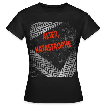 Old Catastrophe - Tracks - Women's T-Shirt - black - Front - AI Model Female 172 dark (172cm)