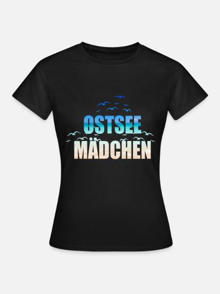 Ostsee Mädchen - Frauen T-Shirt - Schwarz