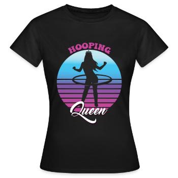 Hooping Reine Hullern Hulahoop - T-shirt Femme - noir - Devant - AI Model Female 172 dark (172cm)