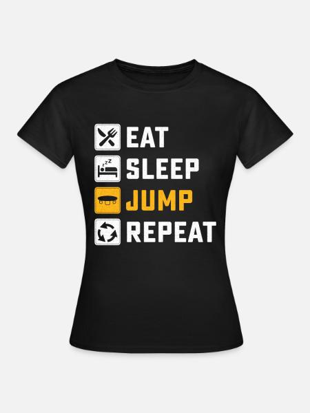 Trampolin - Frauen T-Shirt - Schwarz