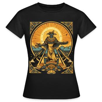 Divinité égyptienne - T-shirt Femme - noir - Devant - AI Model Female 172 dark (172cm)
