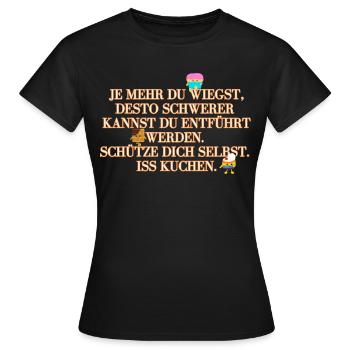 Süßer Schutz vor Entführungen - Frauen T-Shirt - Schwarz - Vorne - AI Model Female 172 dark (172cm)