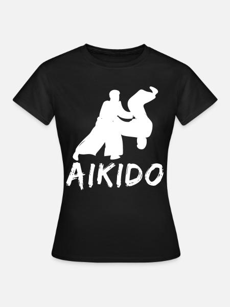 Aikido - Frauen T-Shirt - Schwarz