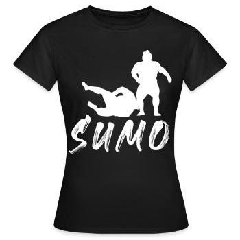 Sumo - Frauen T-Shirt - Schwarz - Vorne - AI Model Female 172 dark (172cm)