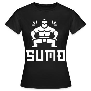 Sumo - Frauen T-Shirt - Schwarz - Vorne - AI Model Female 172 dark (172cm)