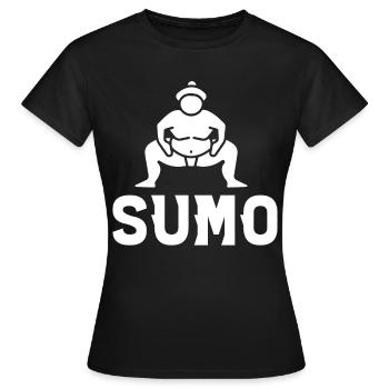 Sumo - Frauen T-Shirt - Schwarz - Vorne - AI Model Female 172 dark (172cm)