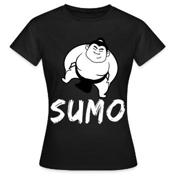 Sumo - Frauen T-Shirt - Schwarz - Vorne - AI Model Female 172 dark (172cm)