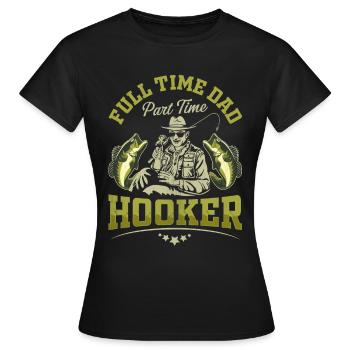 Vollzeit Papa Teilzeit - Frauen T-Shirt - Schwarz - Vorne - AI Model Female 172 dark (172cm)
