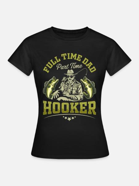 Vollzeit Papa Teilzeit - Frauen T-Shirt - Schwarz