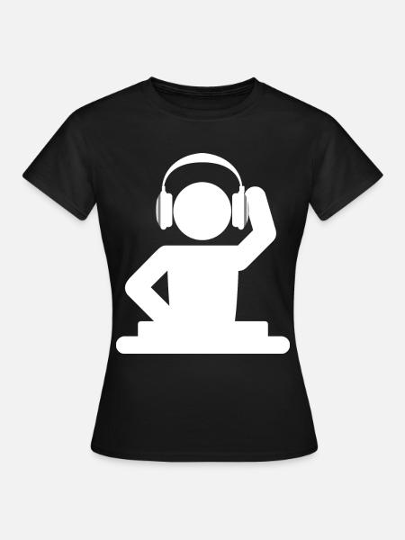 DJ - Frauen T-Shirt - Schwarz