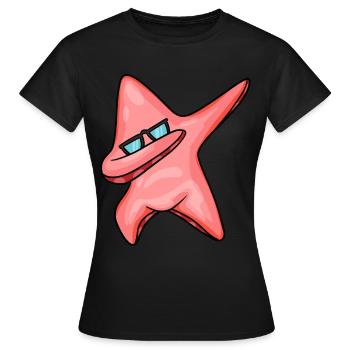 Seestern - Frauen T-Shirt - Schwarz - Vorne - AI Model Female 172 dark (172cm)
