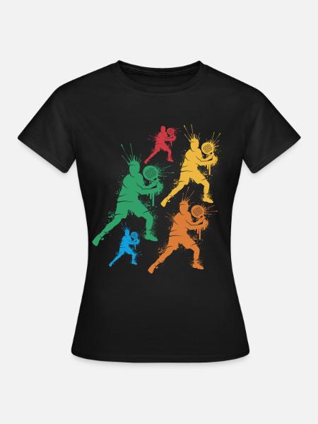 Padel Tennis Padelspieler Kinder Padel Jungen - Dame-T-shirt - sort
