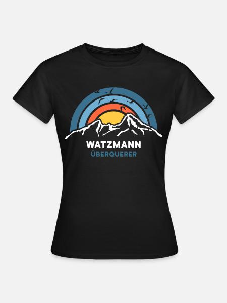 Watzmann Überquerung Berchtesgaden Bergsteiger - Frauen T-Shirt - Schwarz