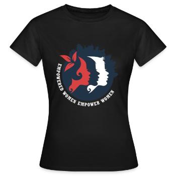 Empowered Women Empower Women - Women's Power - Women's T-Shirt - black - Front - AI Model Female 172 dark (172cm)