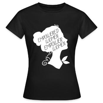 Belle femme puissance & égalité design - T-shirt Femme - noir - Devant - AI Model Female 172 dark (172cm)