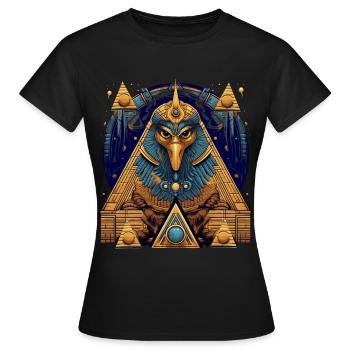 Divinité égyptienne - T-shirt Femme - noir - Devant - AI Model Female 172 dark (172cm)
