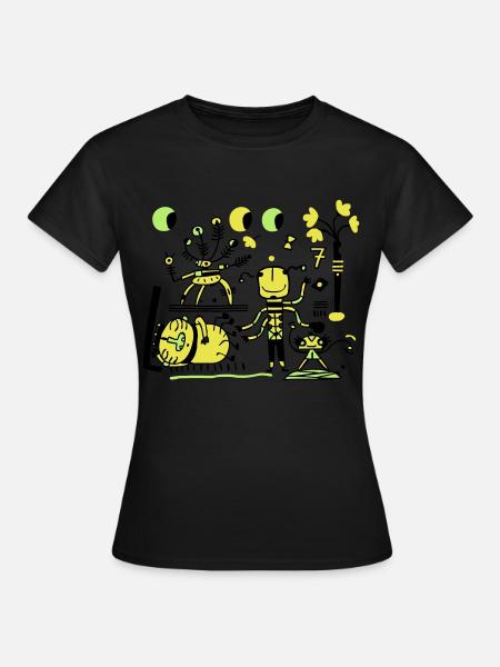 univers - T-shirt Femme - noir