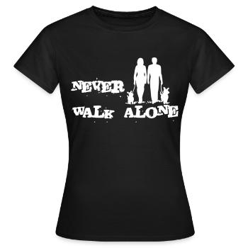 Chien - T-shirt Femme - noir - Devant - AI Model Female 172 dark (172cm)