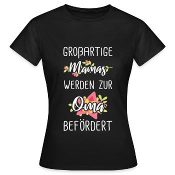 Grand-mère mère grand-mère - T-shirt Femme - noir - Devant - AI Model Female 172 dark (172cm)