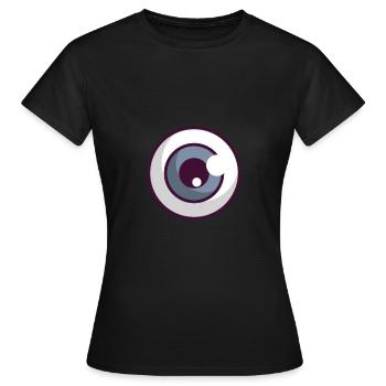Oeil - T-shirt Femme - noir - Devant - AI Model Female 172 dark (172cm)