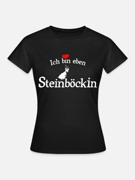 Die Steinbock Frau - Frauen T-Shirt - Schwarz