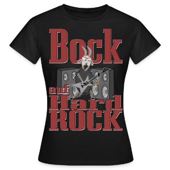 Bock auf Hardrock - Frauen T-Shirt - Schwarz - Vorne - AI Model Female 172 dark (172cm)