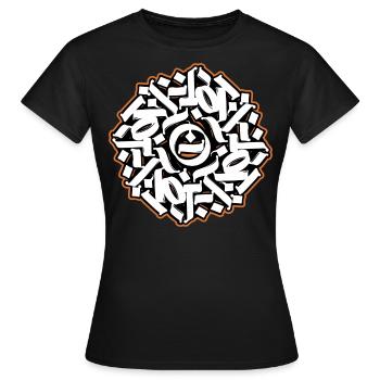 Spirale n.4 - T-shirt Femme - noir - Devant - AI Model Female 172 dark (172cm)