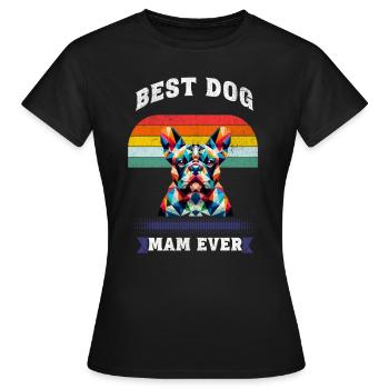 Mamas Bulldogge - Frauen T-Shirt - Schwarz - Vorne - AI Model Female 172 dark (172cm)