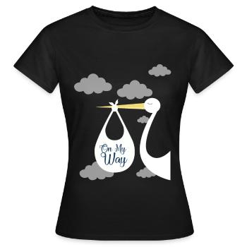 On my way - Women's T-Shirt - black - Front - AI Model Female 172 dark (172cm)