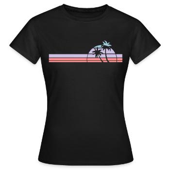 sunset - Frauen T-Shirt - Schwarz - Vorne - AI Model Female 172 dark (172cm)