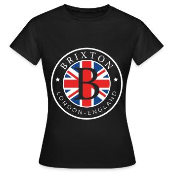 Brixton London England Great Britain UK Cadeau - T-shirt Femme - noir - Devant - AI Model Female 172 dark (172cm)