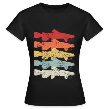 Poisson poisson poisson pêche poisson - T-shirt Femme - noir - Devant - AI Model Female 172 dark (172cm)