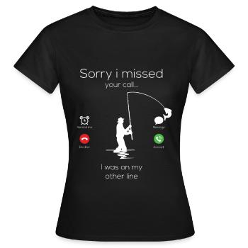 Pêche pêche Petri Prédateur cadeau - T-shirt Femme - noir - Devant - AI Model Female 172 dark (172cm)