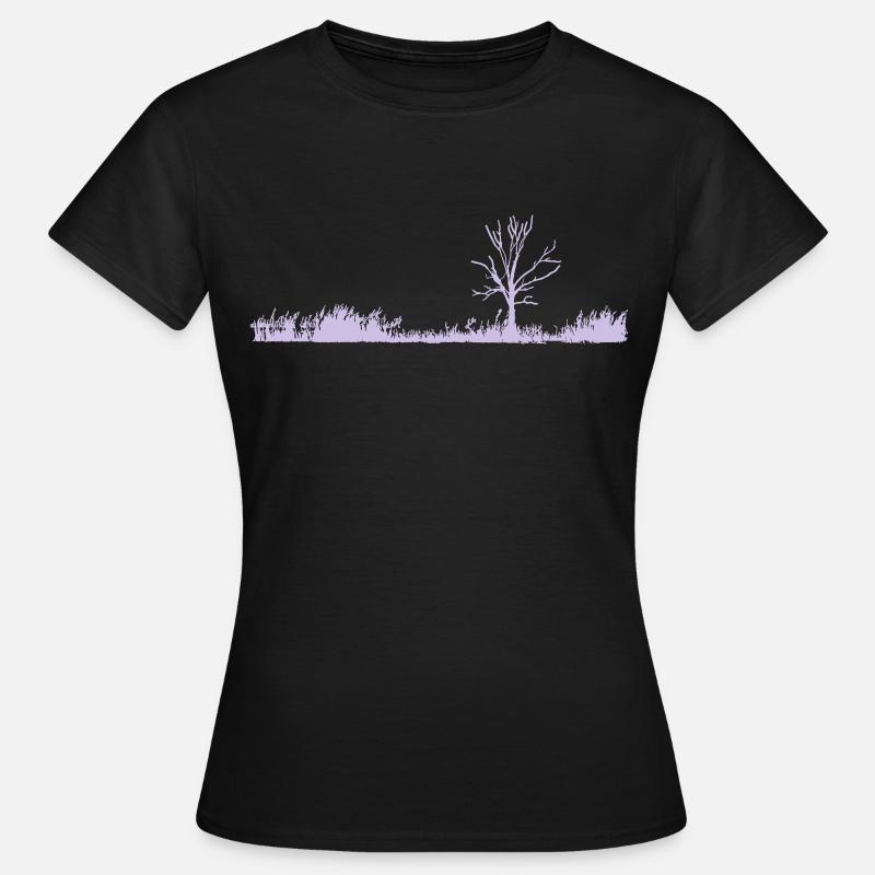 Tree in polder meadows - Women's T-Shirt - black