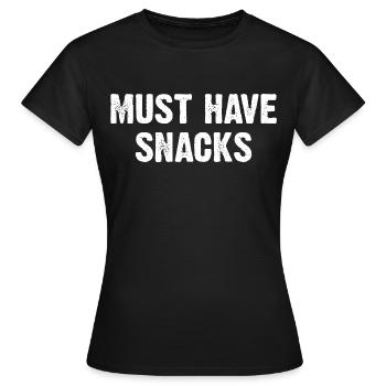 Collations incontournables - T-shirt Femme - noir - Devant - AI Model Female 172 dark (172cm)