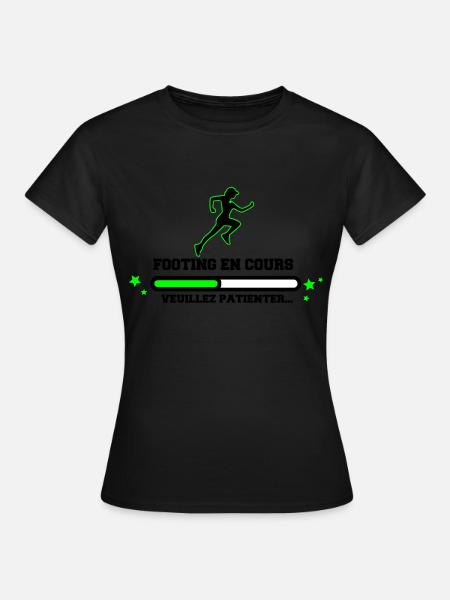 FOOTING EN COURS WOMAN - T-shirt Femme - noir